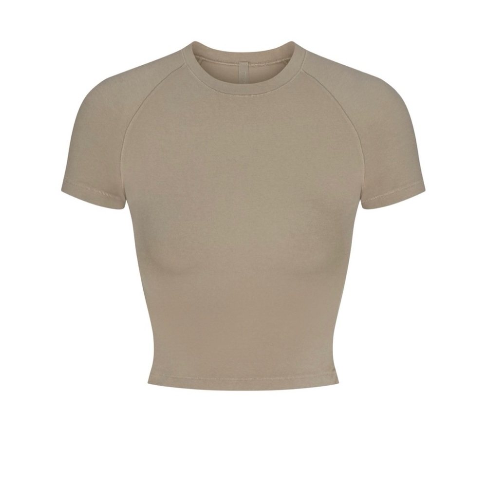 SKIMS Beige Raglan Crop Top
